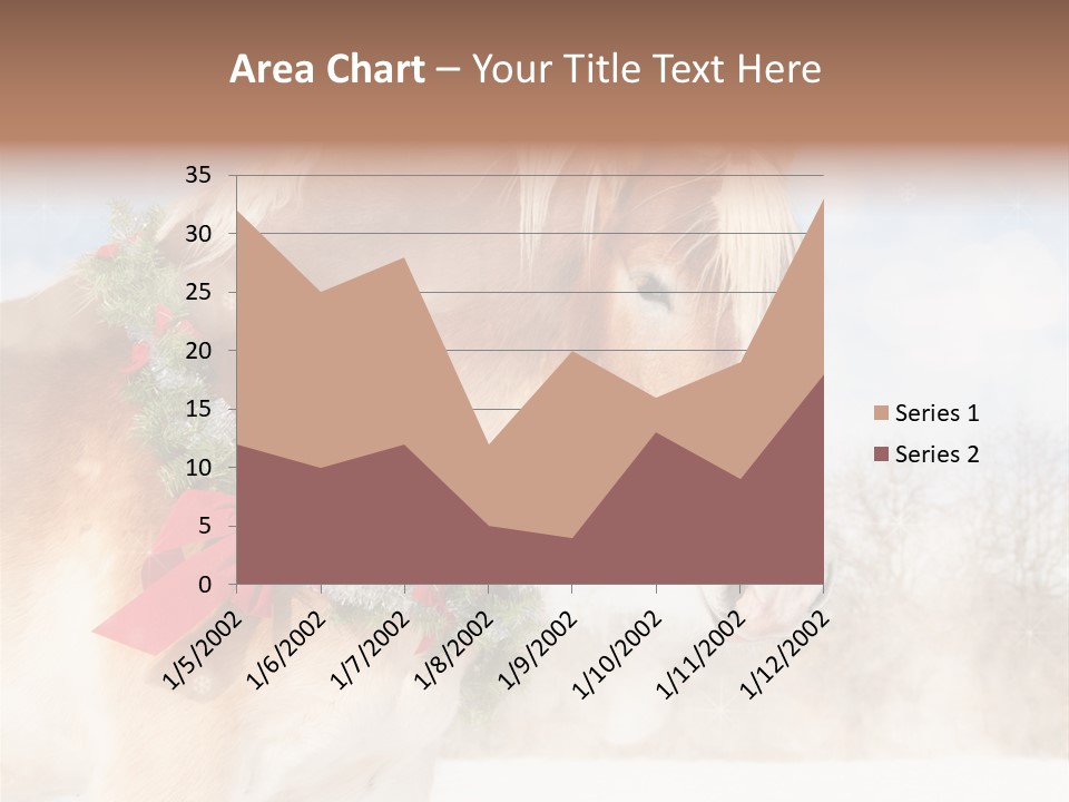 Comical Wreath Christmas PowerPoint Template