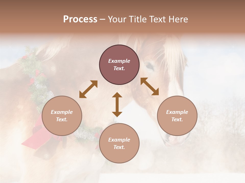 Comical Wreath Christmas PowerPoint Template