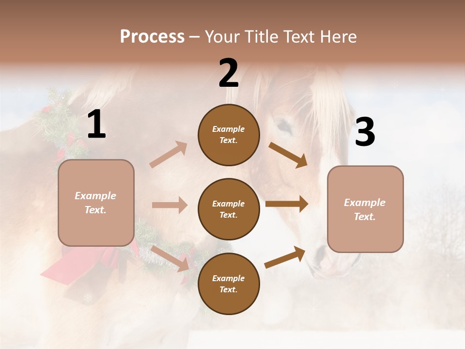 Comical Wreath Christmas PowerPoint Template