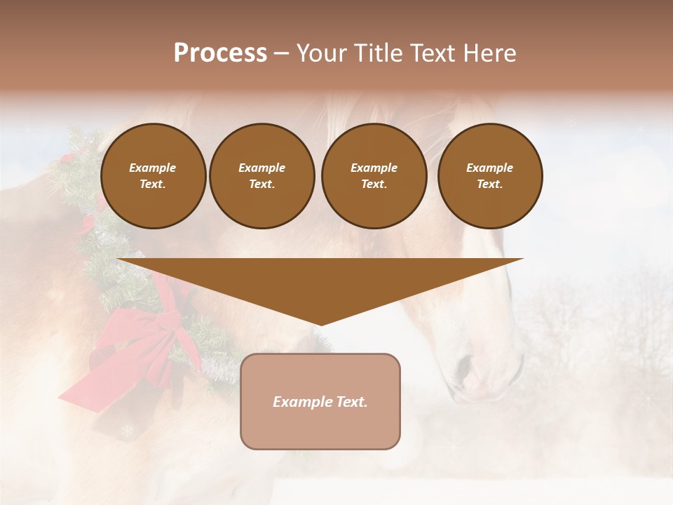 Comical Wreath Christmas PowerPoint Template