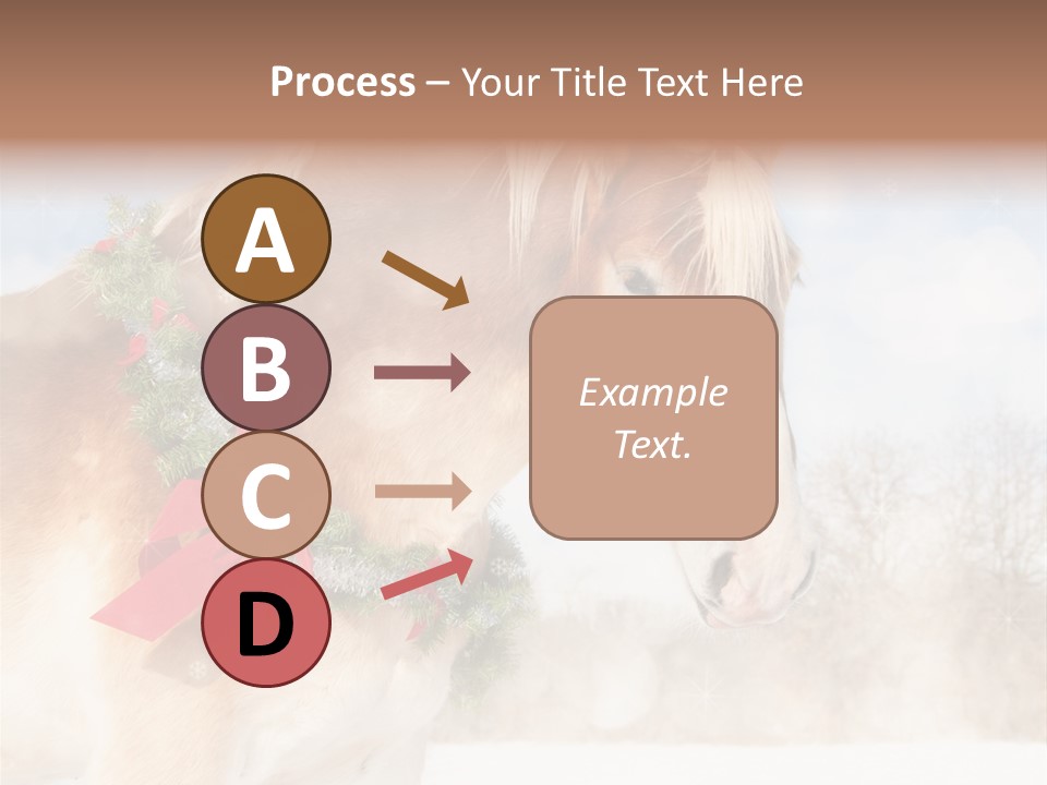 Comical Wreath Christmas PowerPoint Template