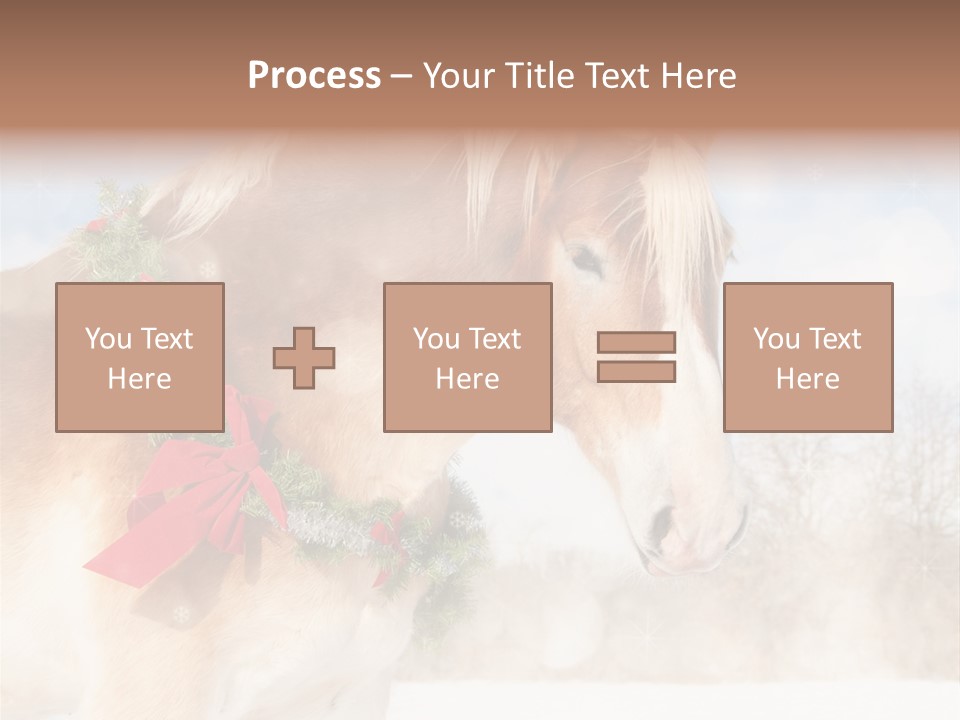 Comical Wreath Christmas PowerPoint Template