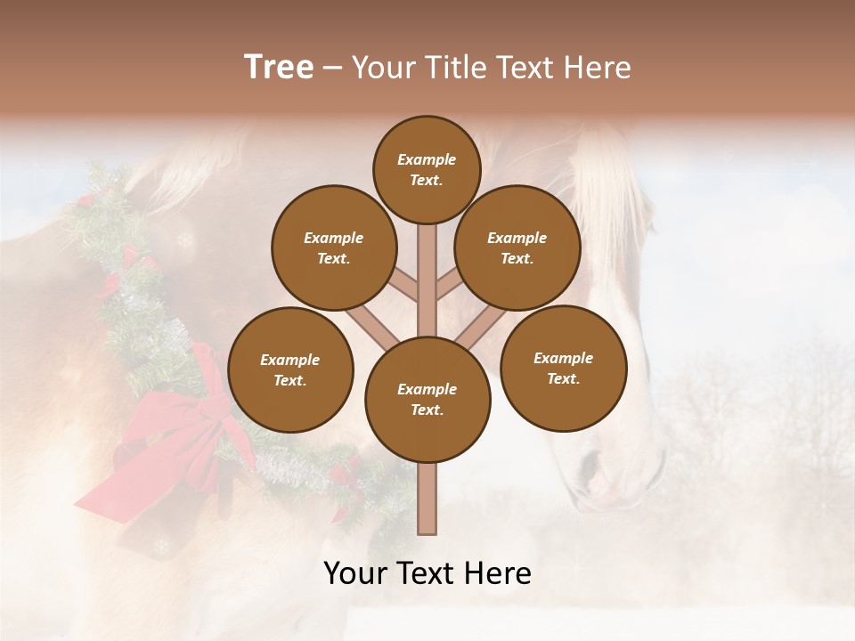 Comical Wreath Christmas PowerPoint Template