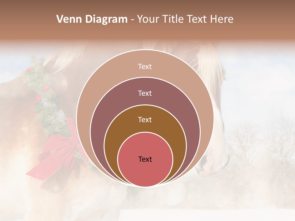 Comical Wreath Christmas PowerPoint Template