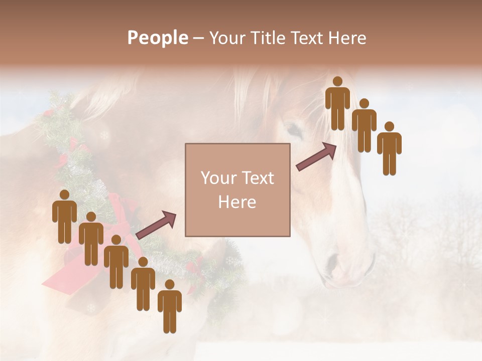 Comical Wreath Christmas PowerPoint Template