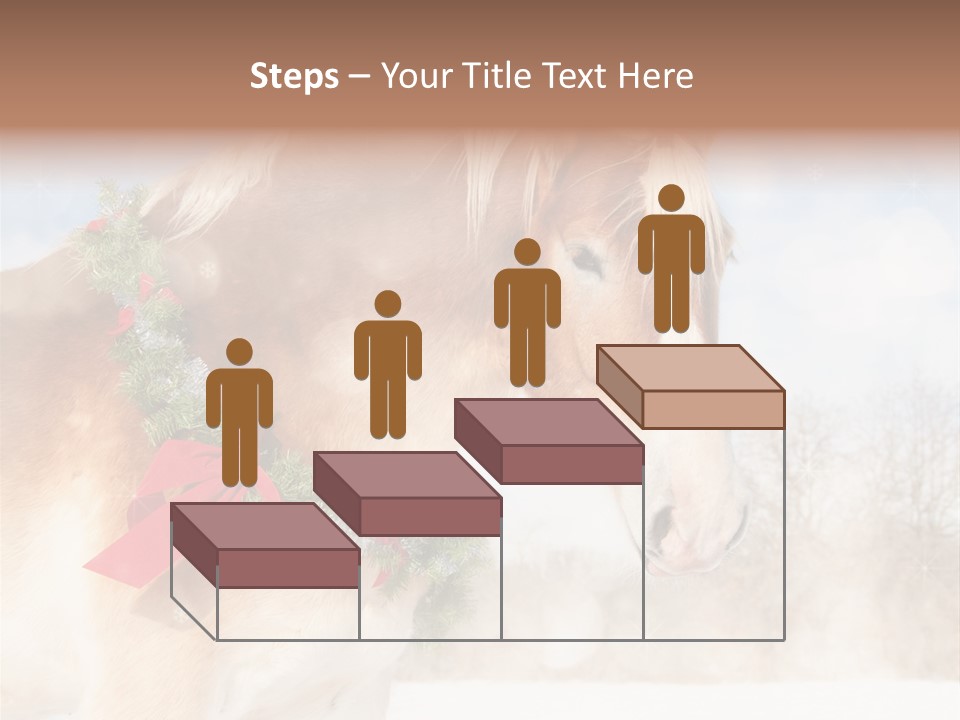 Comical Wreath Christmas PowerPoint Template