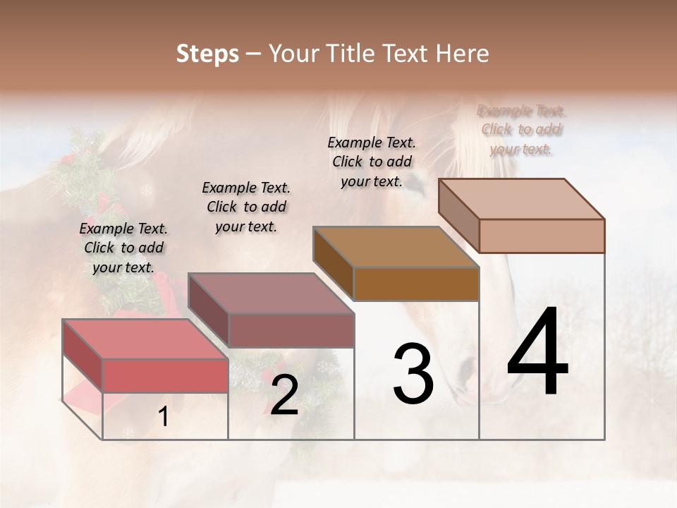 Comical Wreath Christmas PowerPoint Template