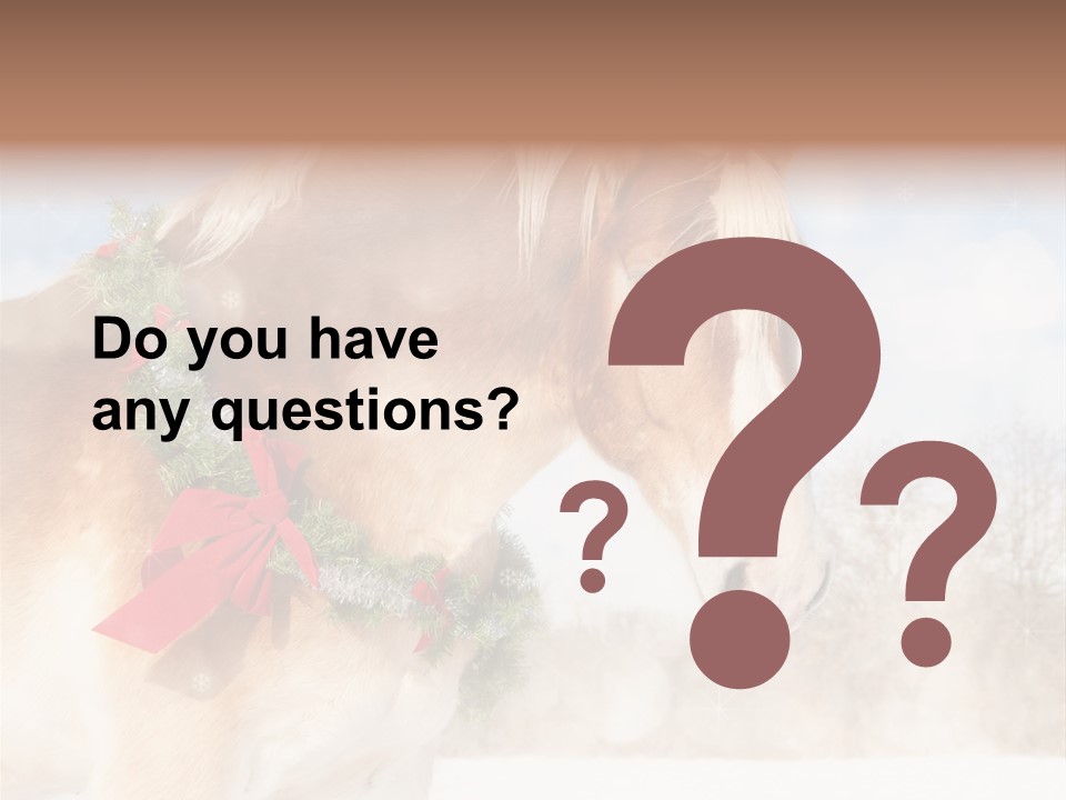 Comical Wreath Christmas PowerPoint Template