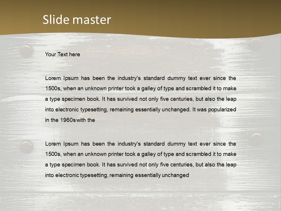 Blank Background Rivet PowerPoint Template