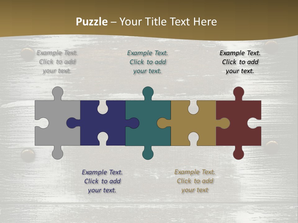 Blank Background Rivet PowerPoint Template