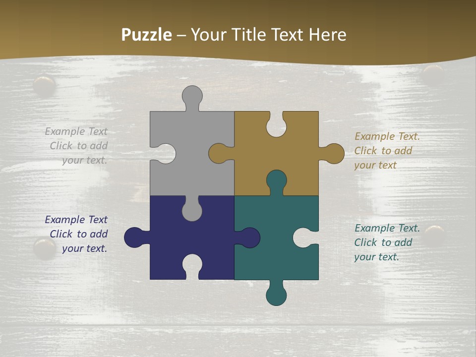 Blank Background Rivet PowerPoint Template