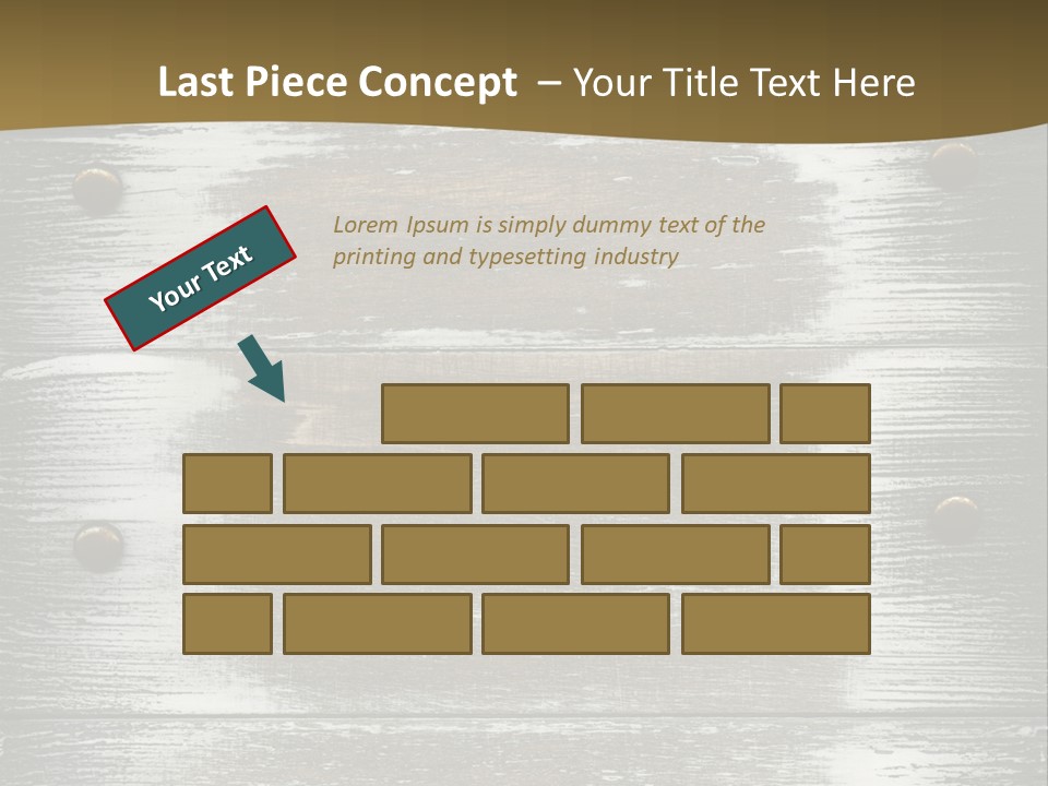 Blank Background Rivet PowerPoint Template
