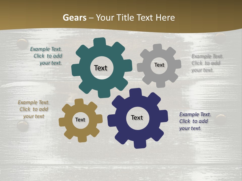 Blank Background Rivet PowerPoint Template