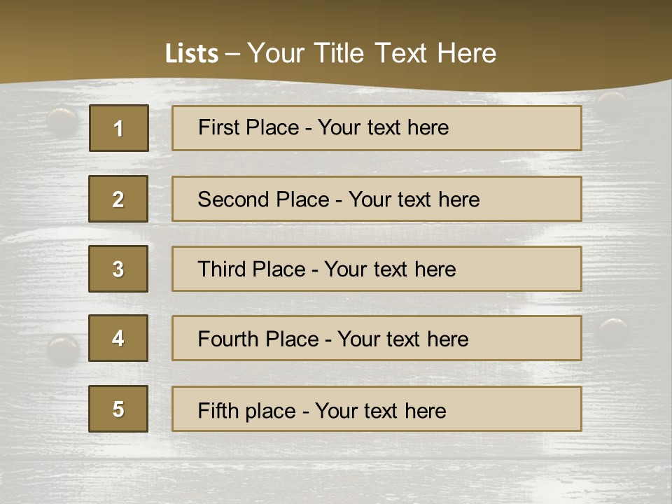 Blank Background Rivet PowerPoint Template