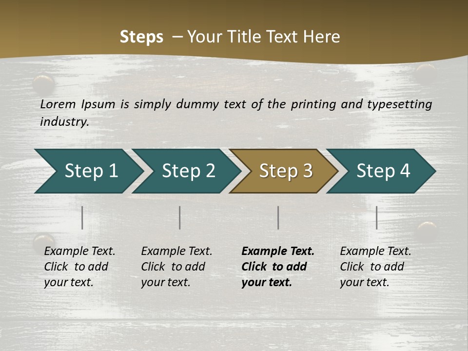 Blank Background Rivet PowerPoint Template