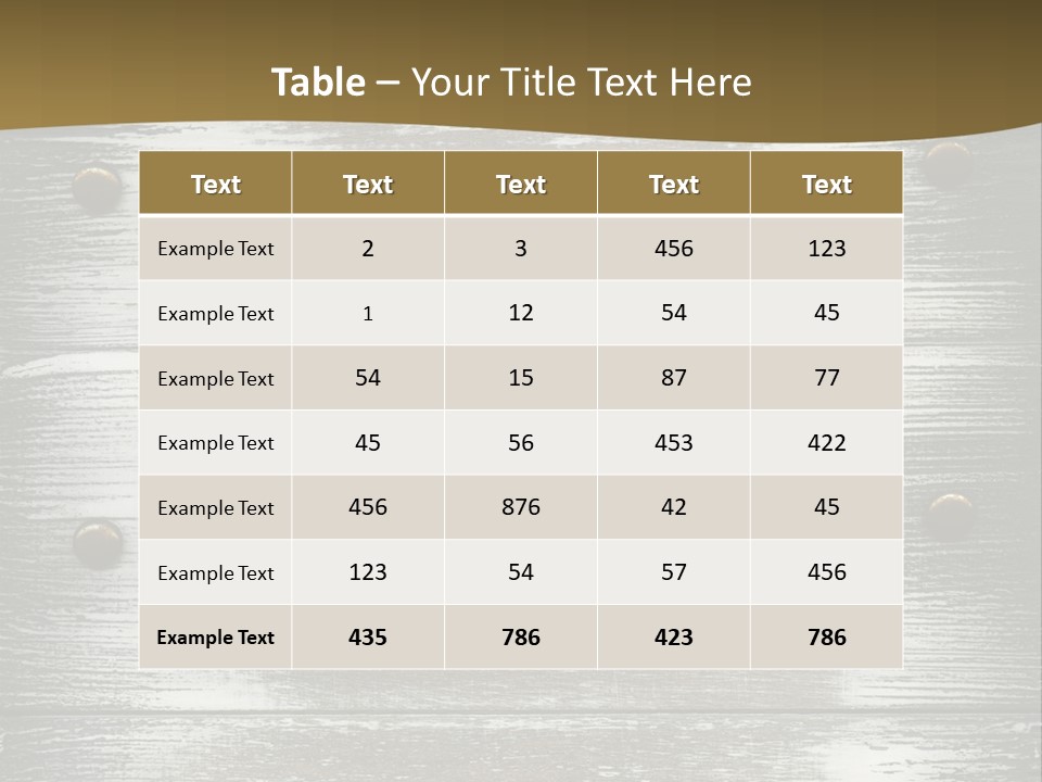 Blank Background Rivet PowerPoint Template