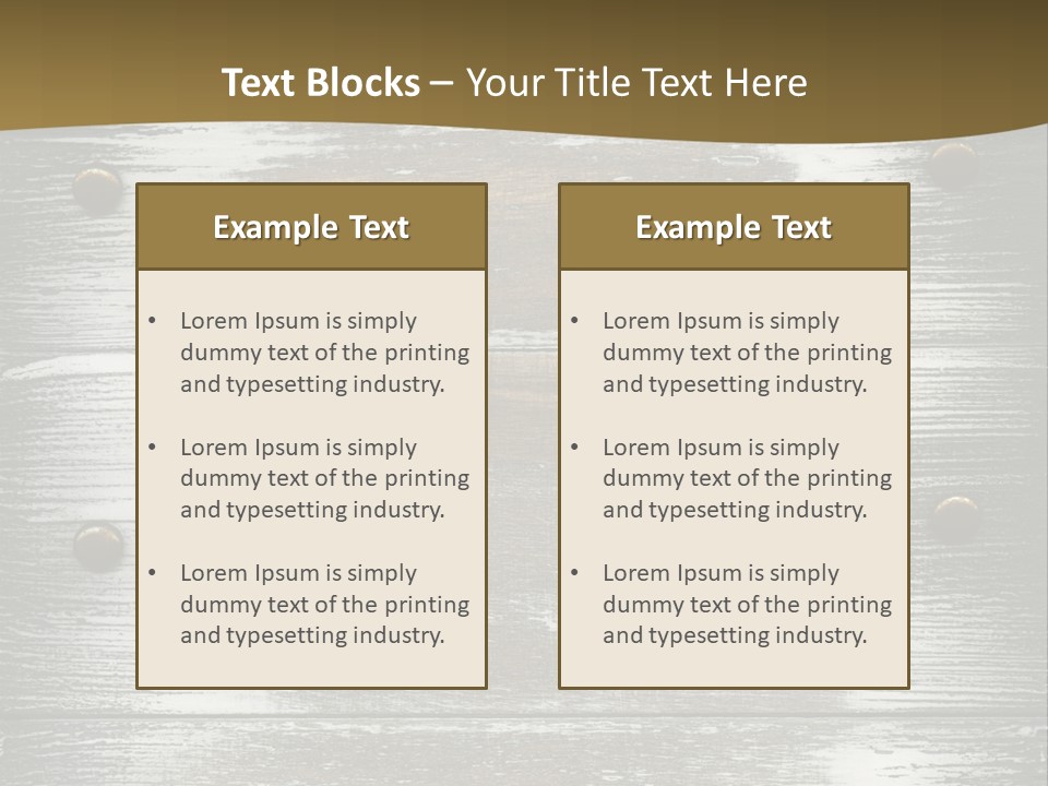 Blank Background Rivet PowerPoint Template