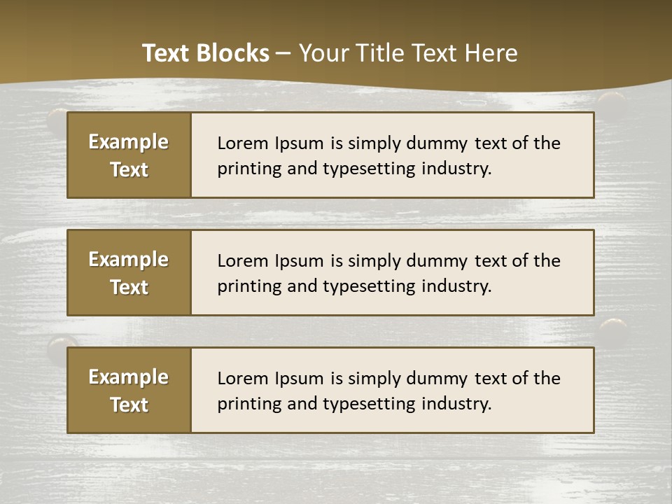 Blank Background Rivet PowerPoint Template