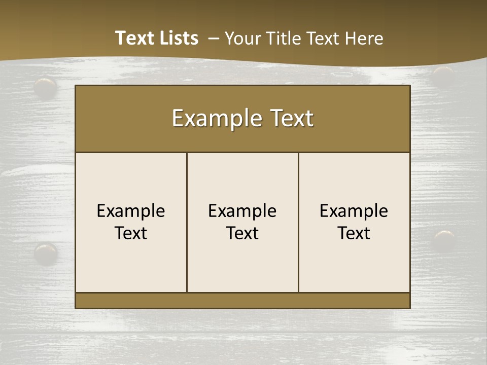 Blank Background Rivet PowerPoint Template