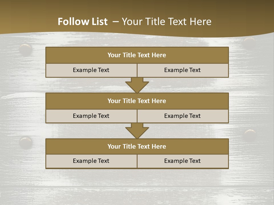 Blank Background Rivet PowerPoint Template