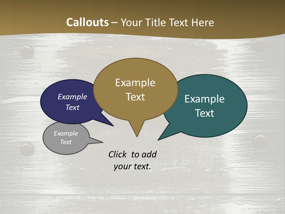 Blank Background Rivet PowerPoint Template