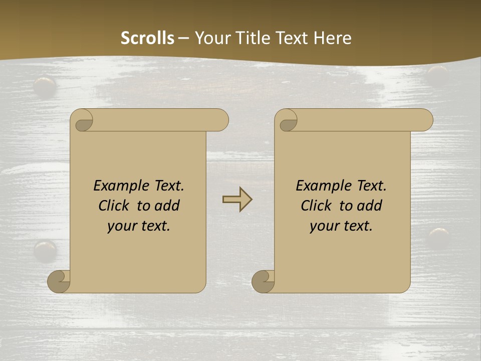 Blank Background Rivet PowerPoint Template