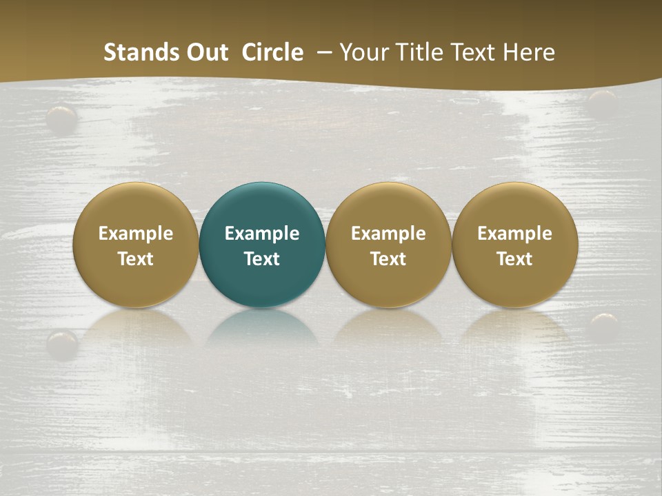 Blank Background Rivet PowerPoint Template