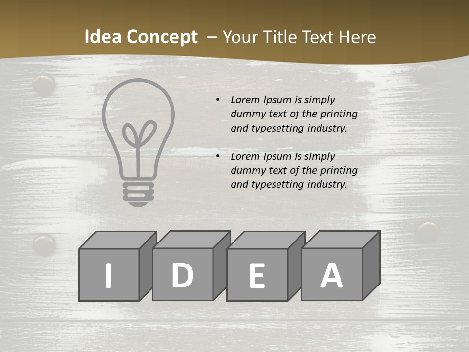 Blank Background Rivet PowerPoint Template