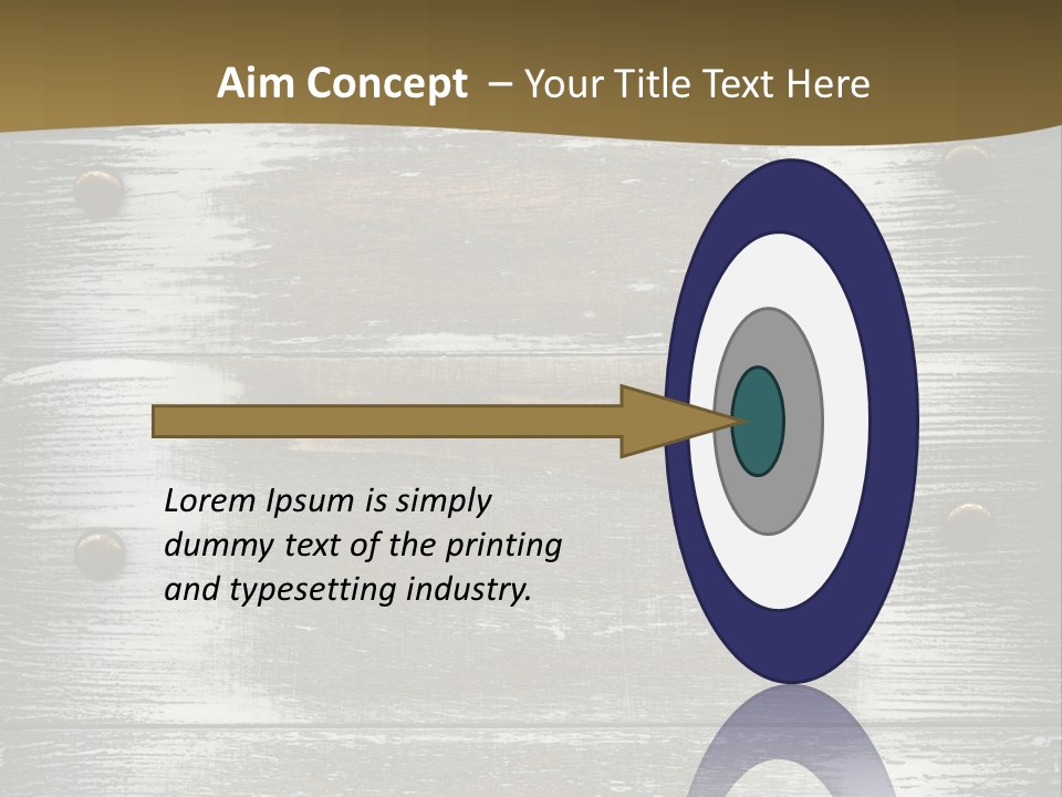 Blank Background Rivet PowerPoint Template