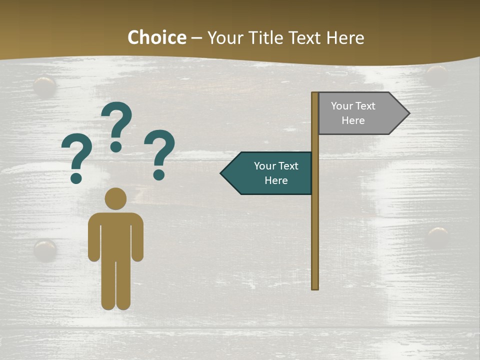 Blank Background Rivet PowerPoint Template