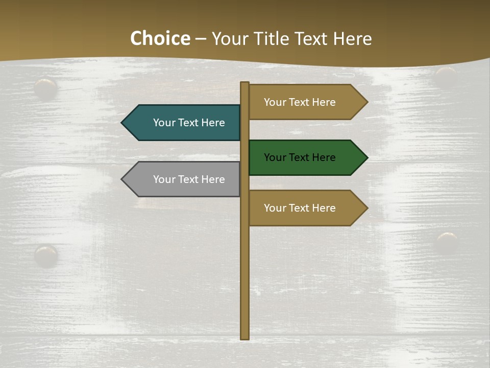 Blank Background Rivet PowerPoint Template