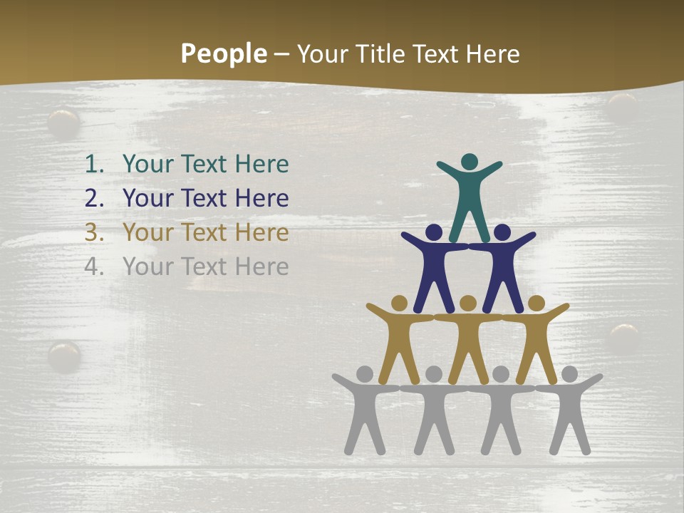 Blank Background Rivet PowerPoint Template