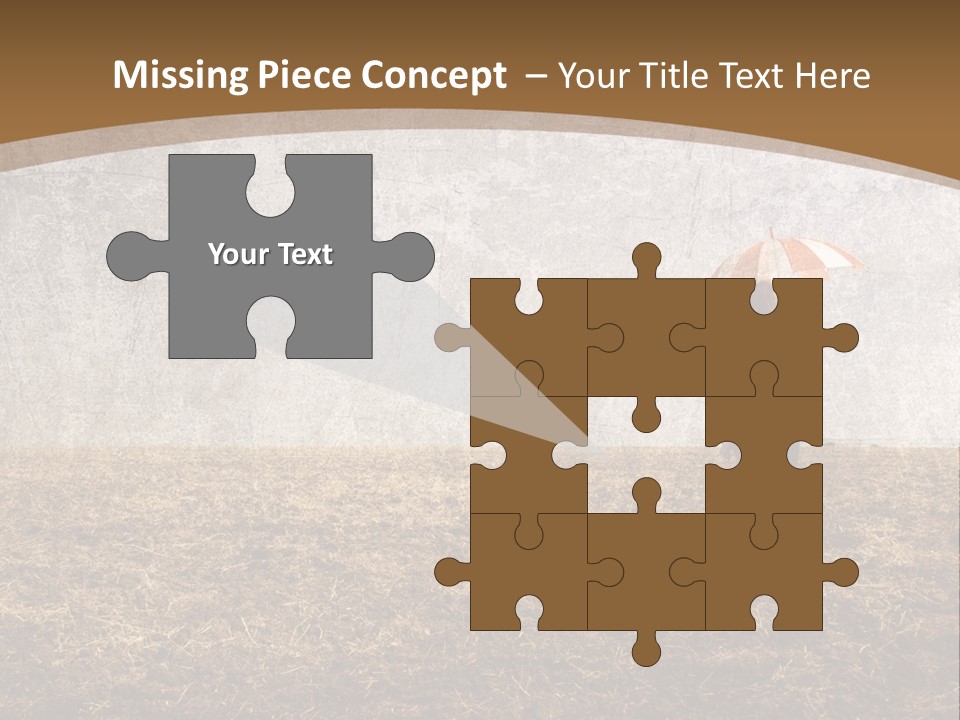 Beauty Red Haired Suitcase PowerPoint Template