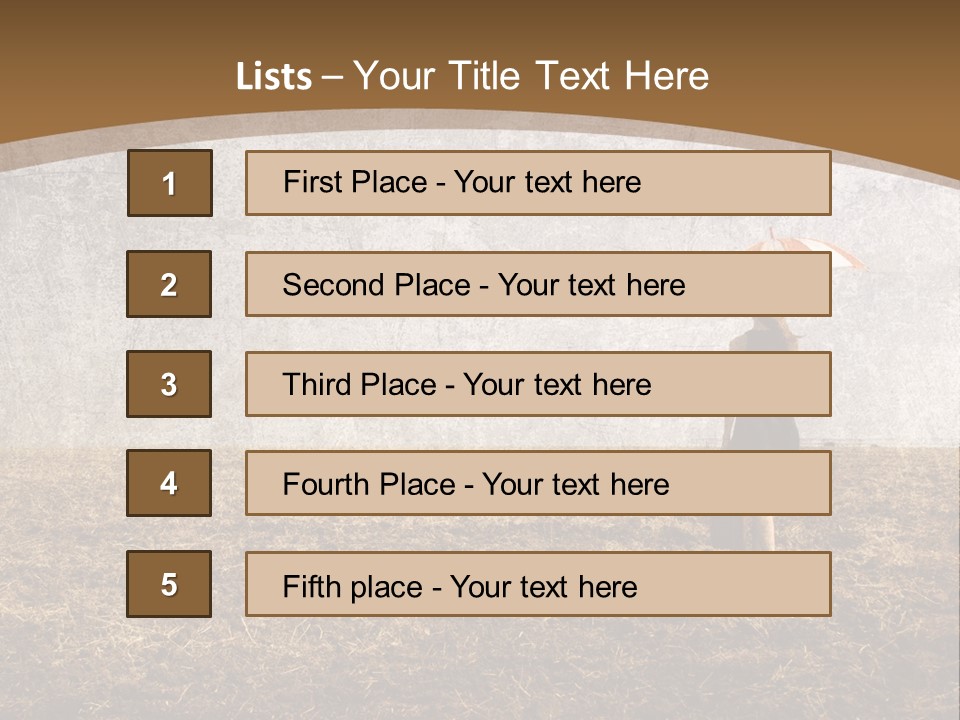 Beauty Red Haired Suitcase PowerPoint Template
