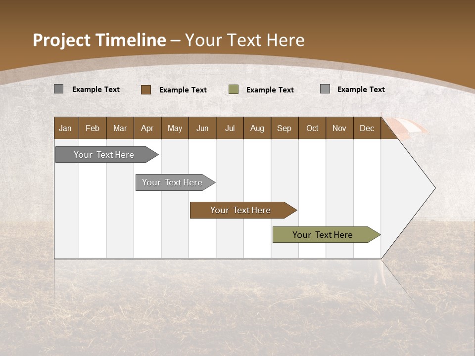 Beauty Red Haired Suitcase PowerPoint Template