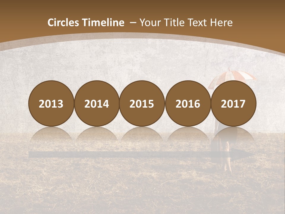 Beauty Red Haired Suitcase PowerPoint Template