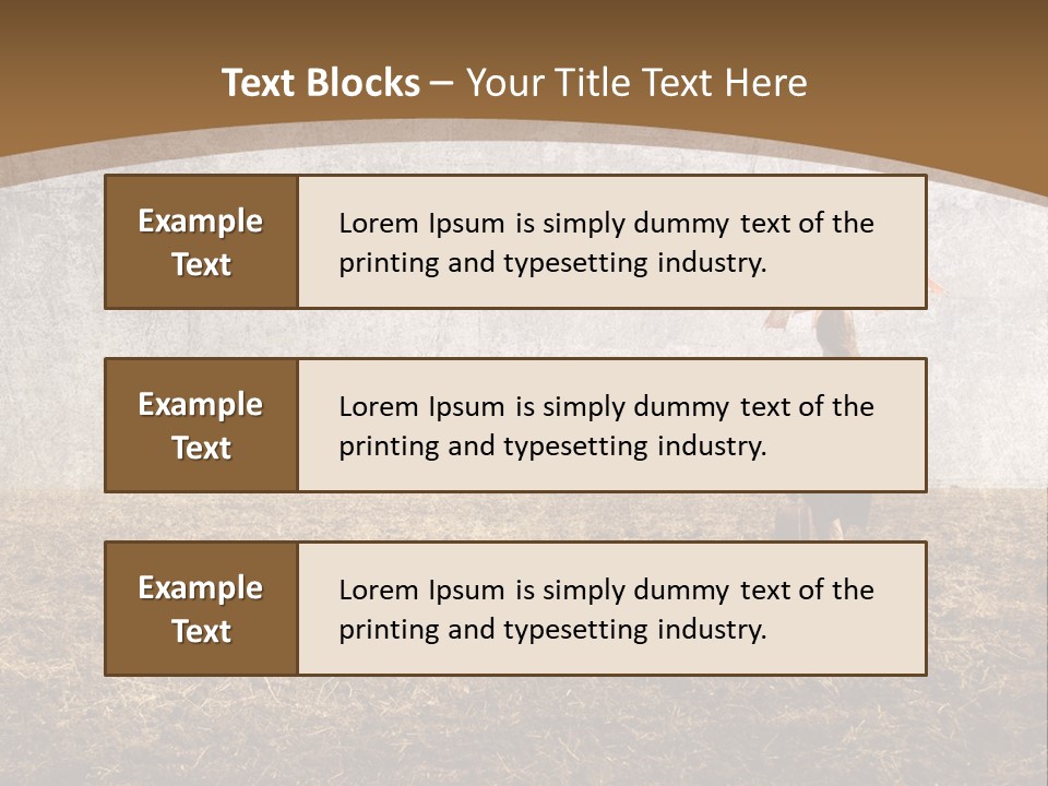 Beauty Red Haired Suitcase PowerPoint Template