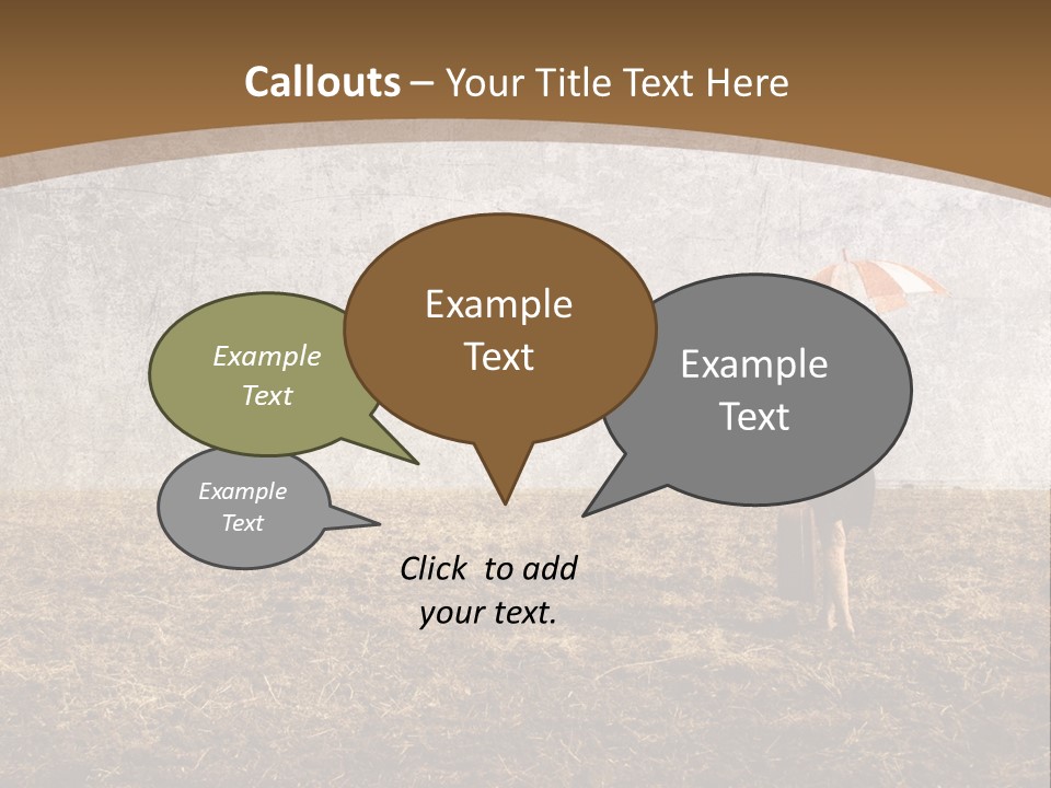 Beauty Red Haired Suitcase PowerPoint Template