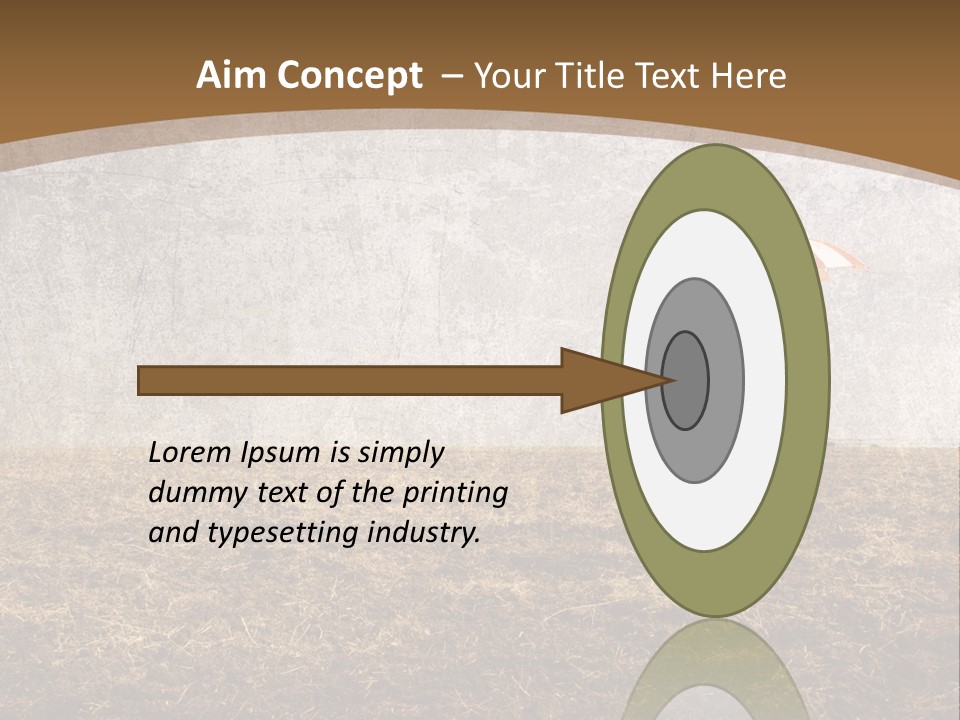 Beauty Red Haired Suitcase PowerPoint Template