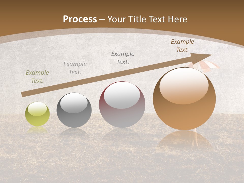 Beauty Red Haired Suitcase PowerPoint Template