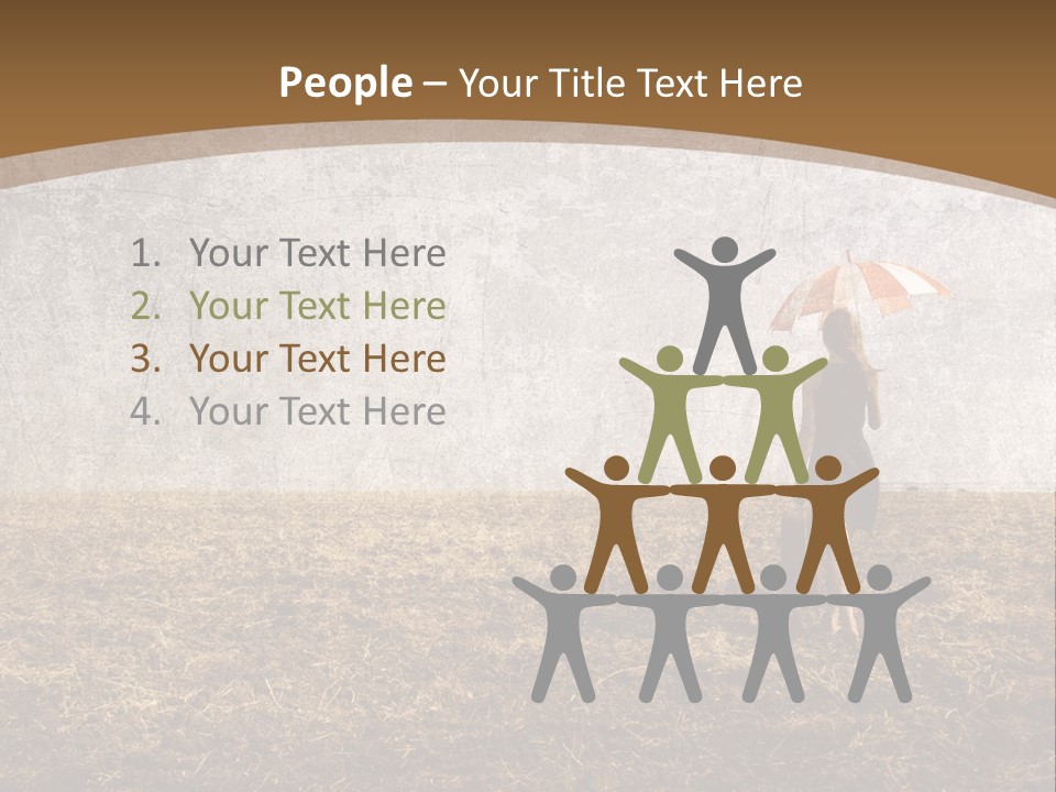 Beauty Red Haired Suitcase PowerPoint Template