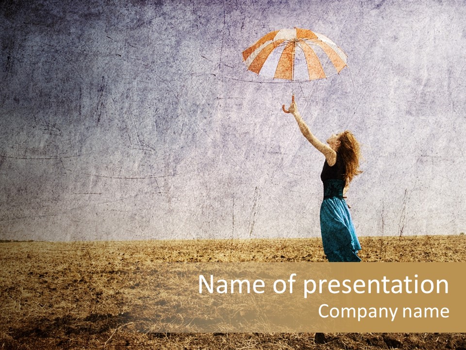 Nature Women Fall PowerPoint Template