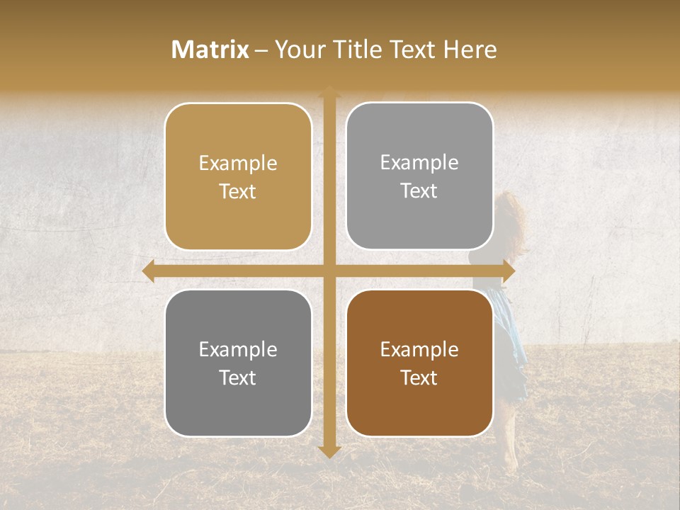 Nature Women Fall PowerPoint Template