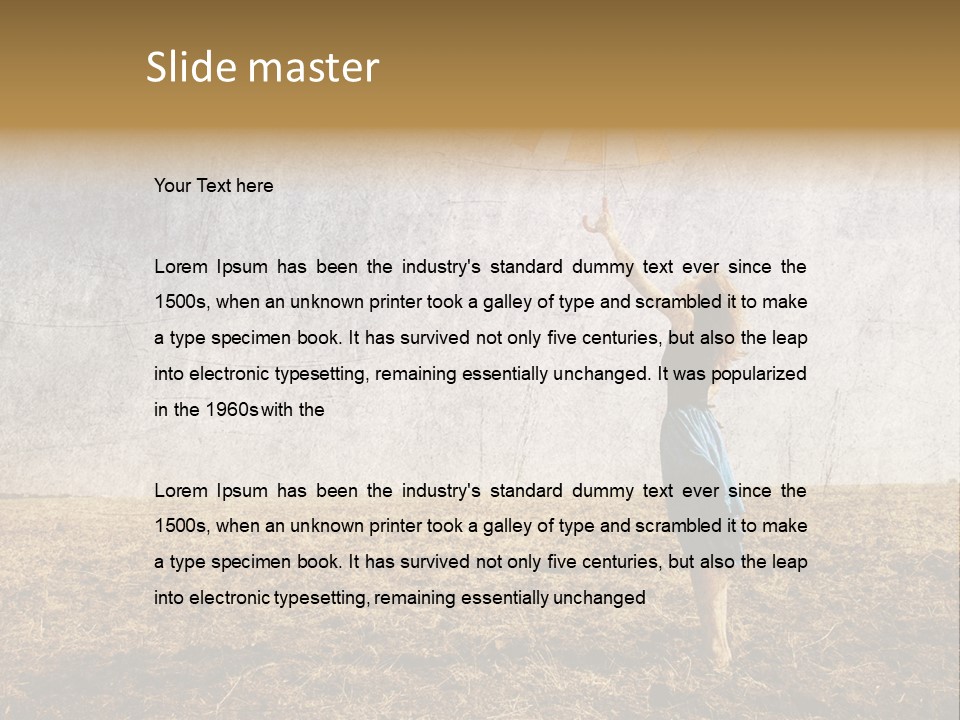 Nature Women Fall PowerPoint Template