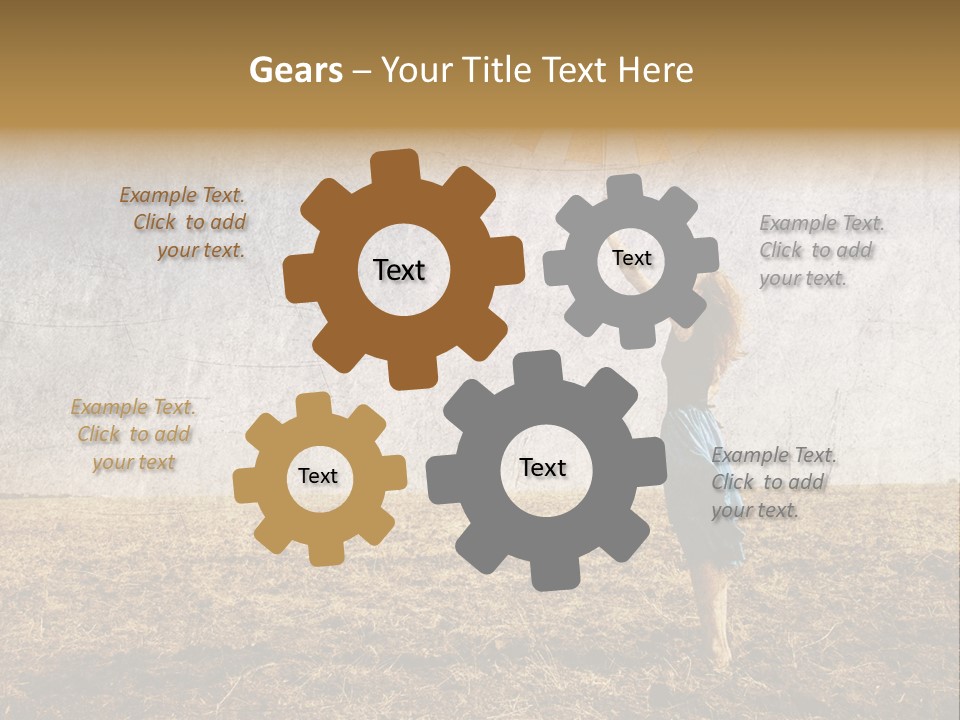 Nature Women Fall PowerPoint Template