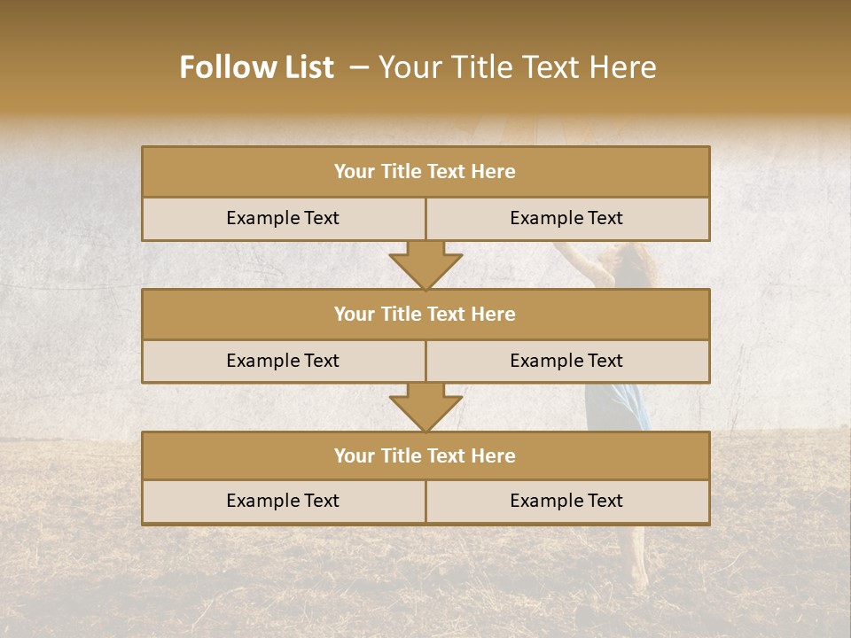 Nature Women Fall PowerPoint Template