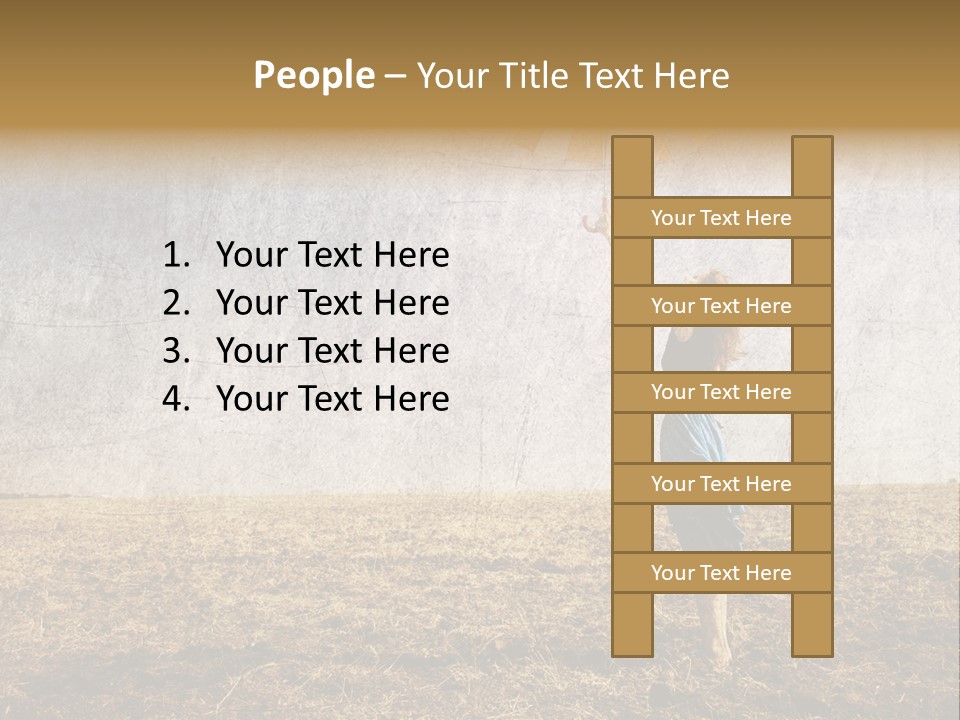 Nature Women Fall PowerPoint Template