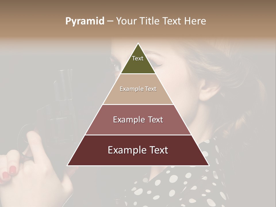 Young Glamorous Hairstyle PowerPoint Template