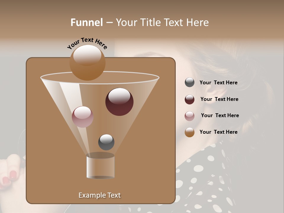 Young Glamorous Hairstyle PowerPoint Template