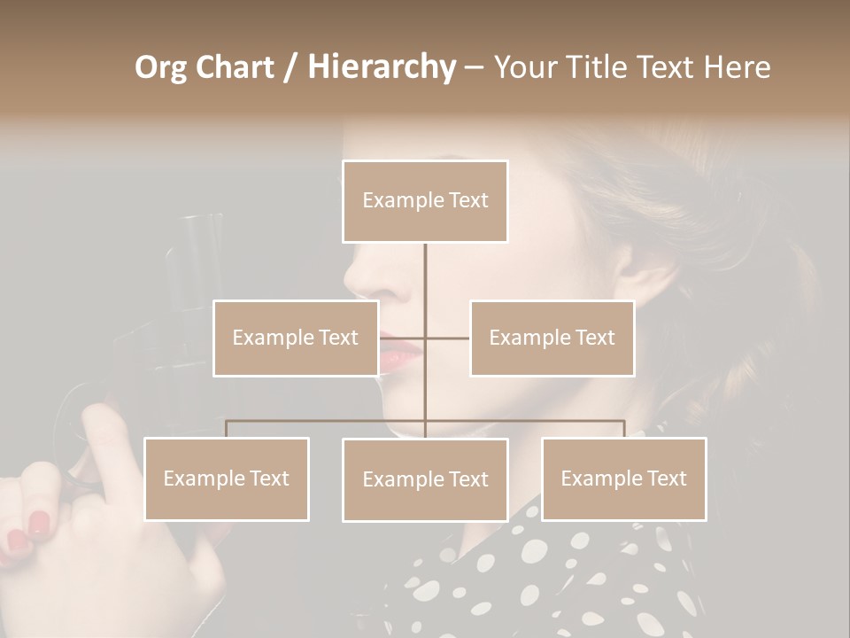 Young Glamorous Hairstyle PowerPoint Template